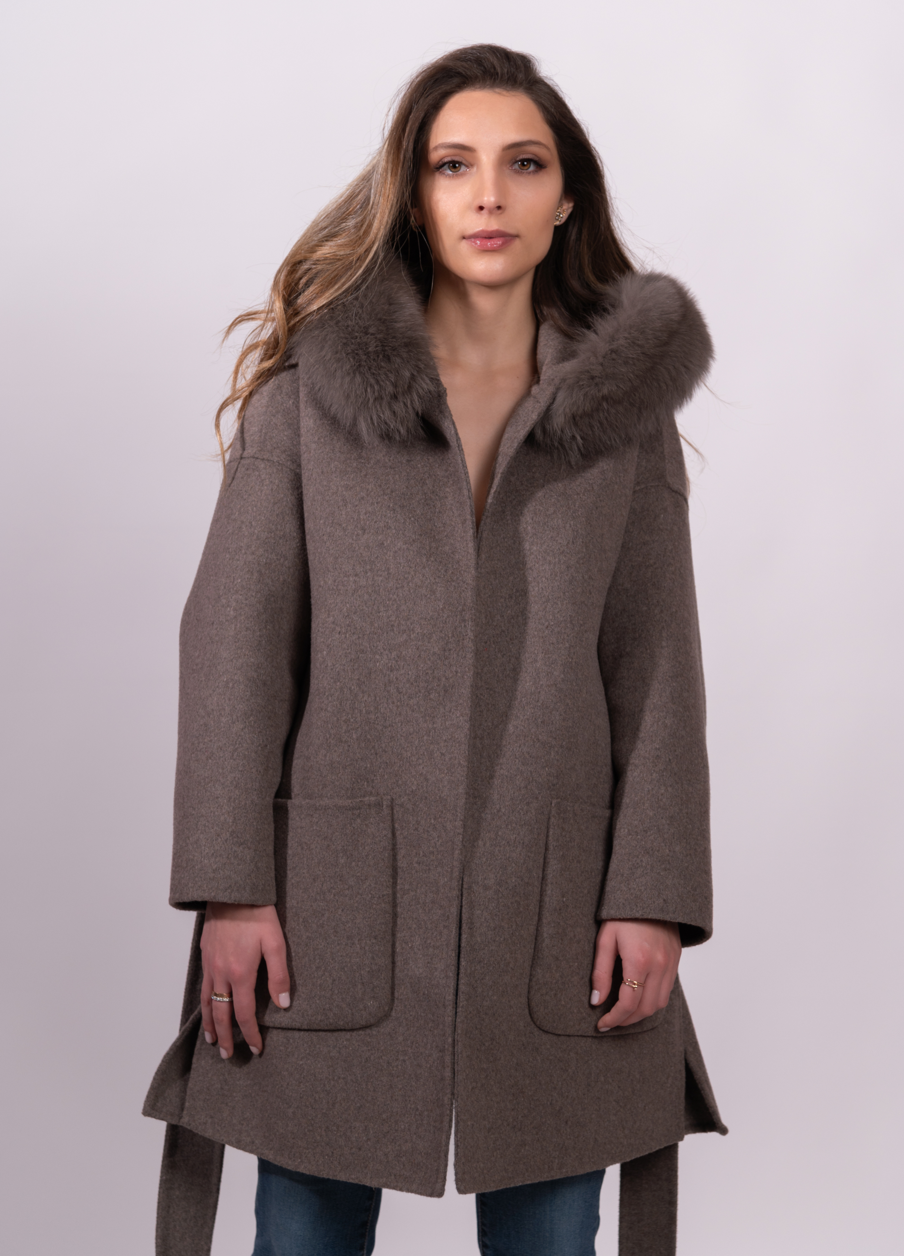 Brown St Germain Cashmere Coat