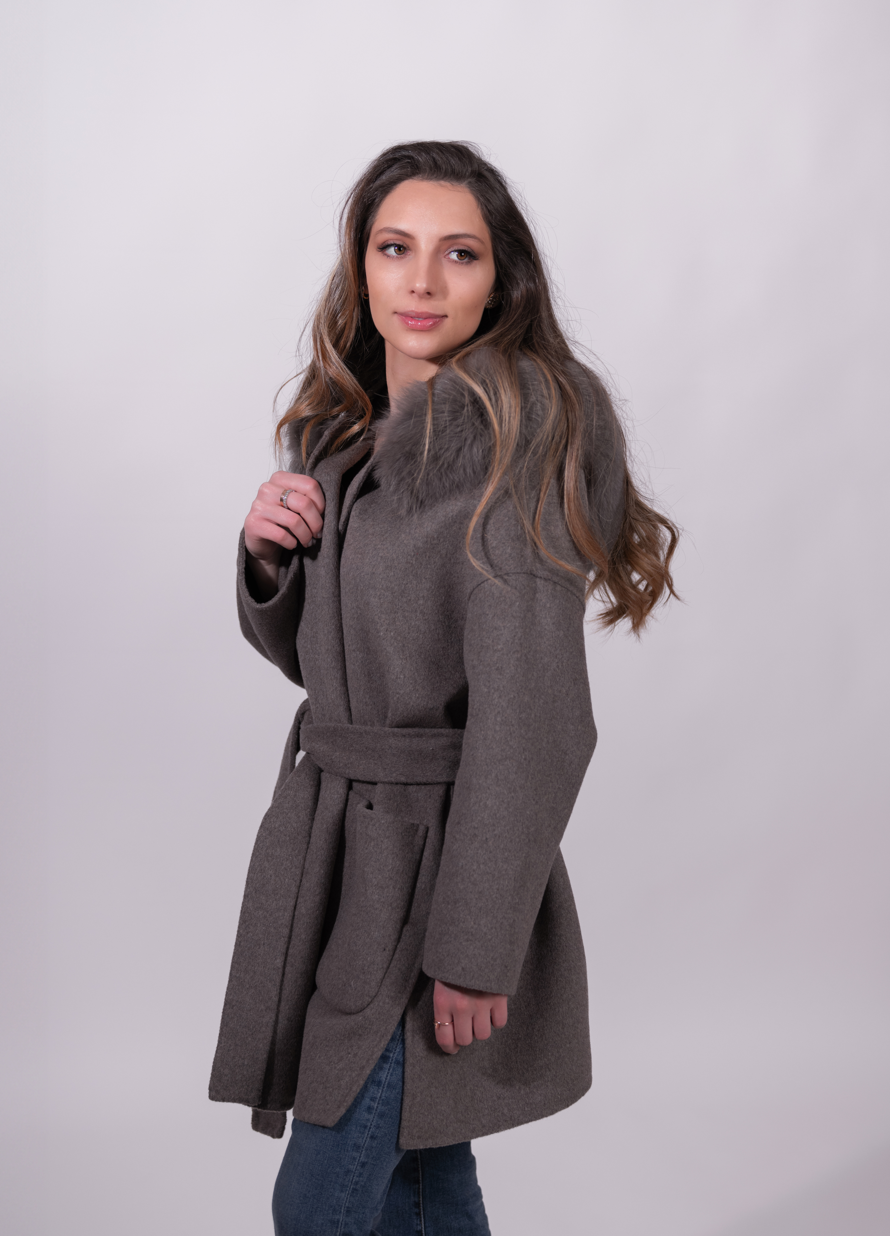 Brown St Germain Cashmere Coat