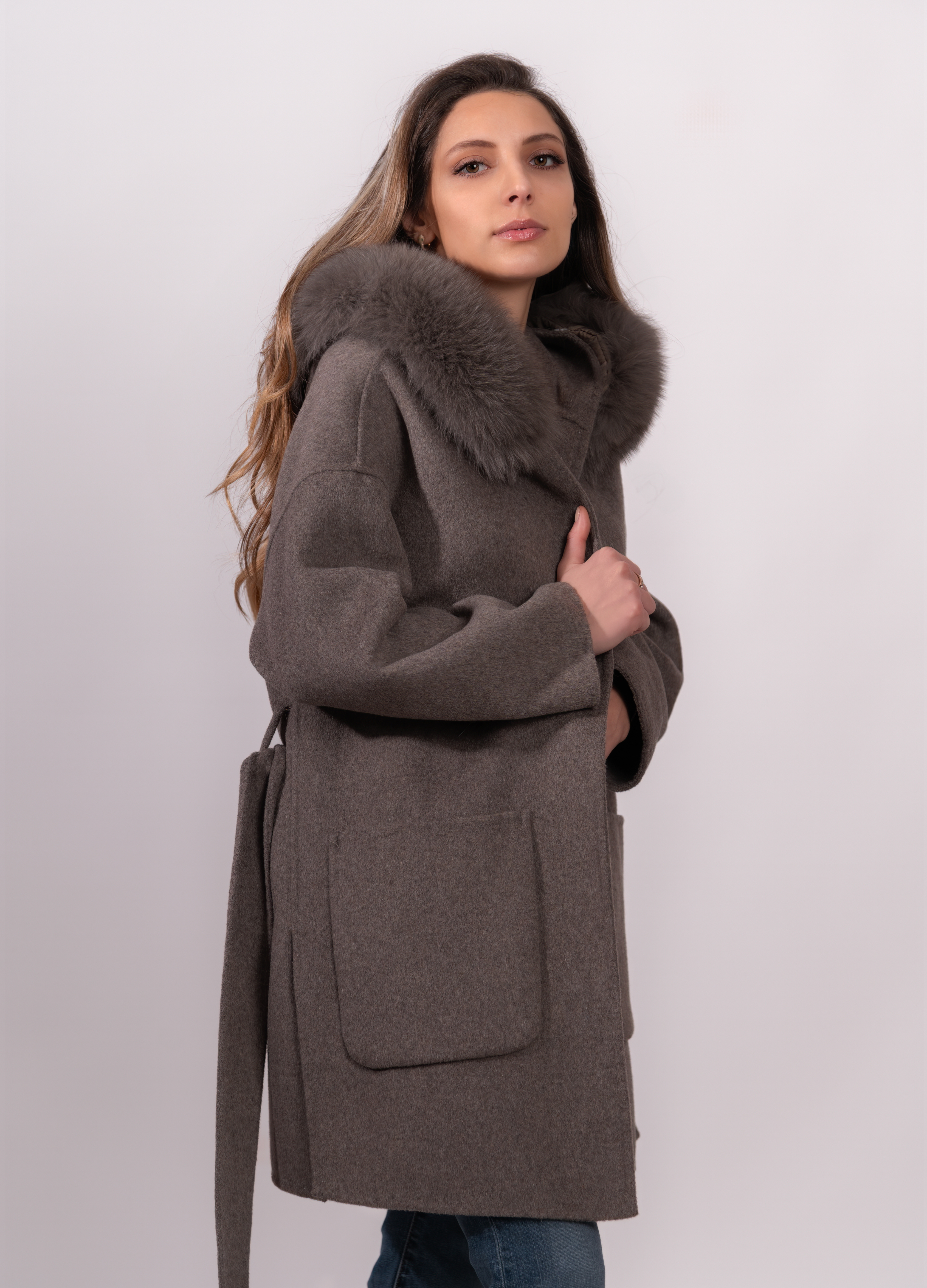 Brown St Germain Cashmere Coat