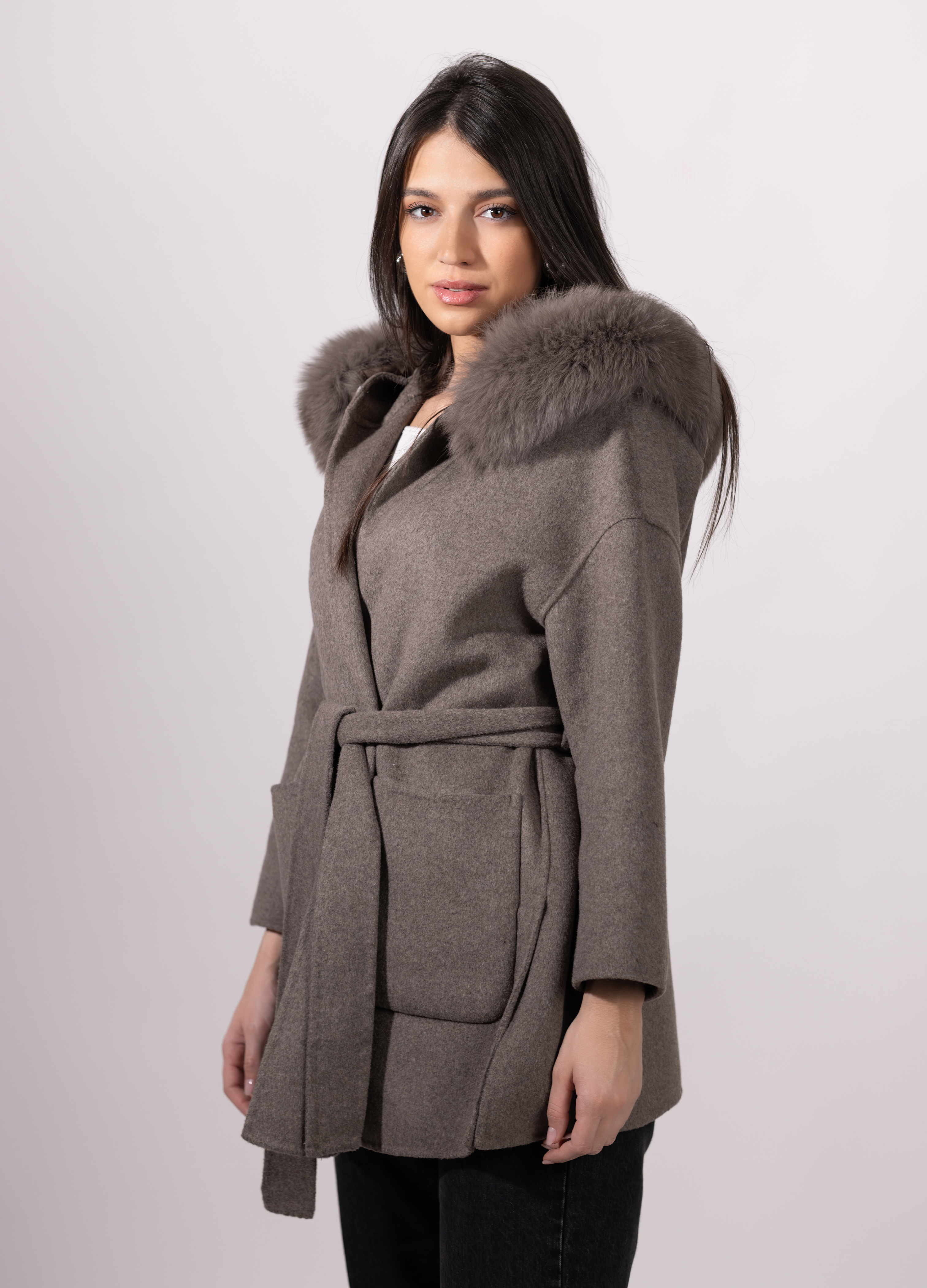 Brown St Germain Cashmere Coat