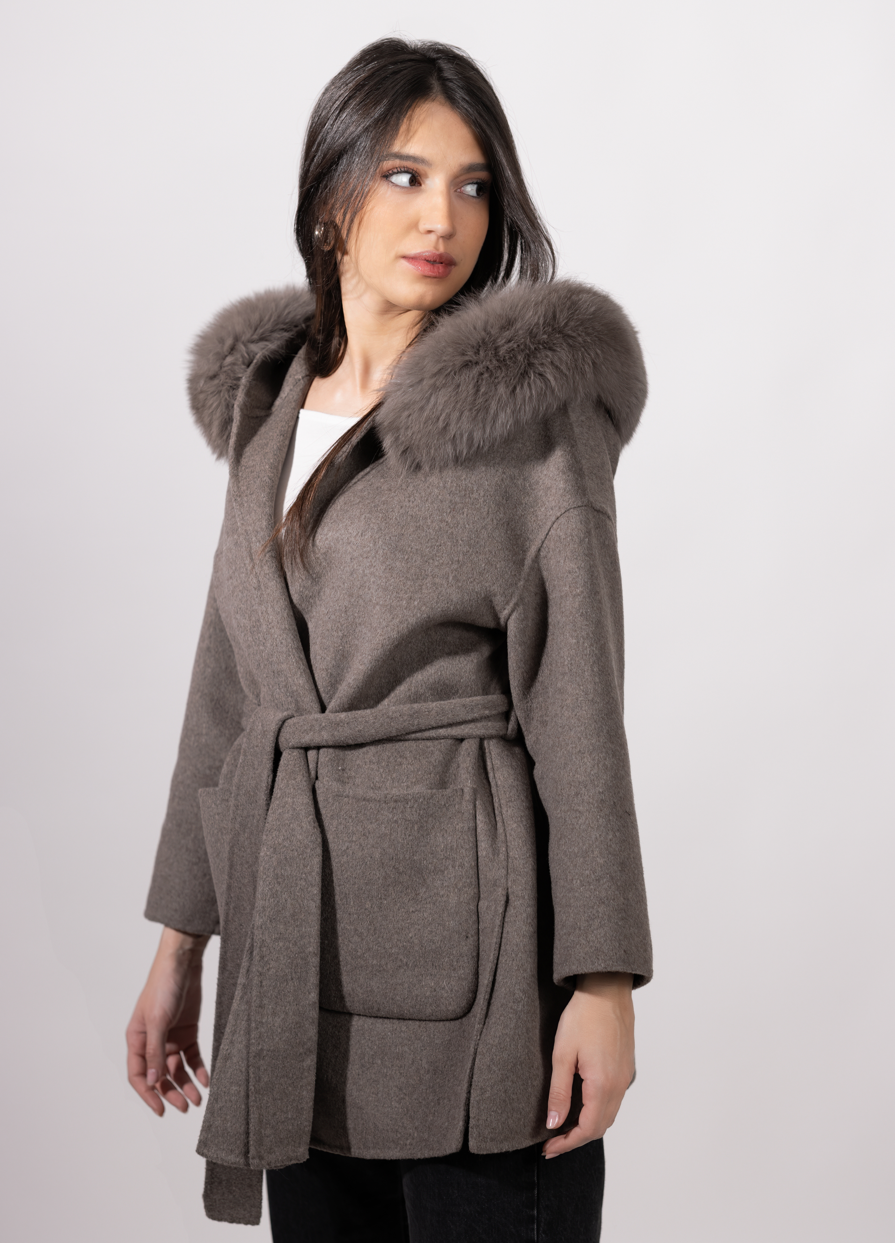 Brown St Germain Cashmere Coat