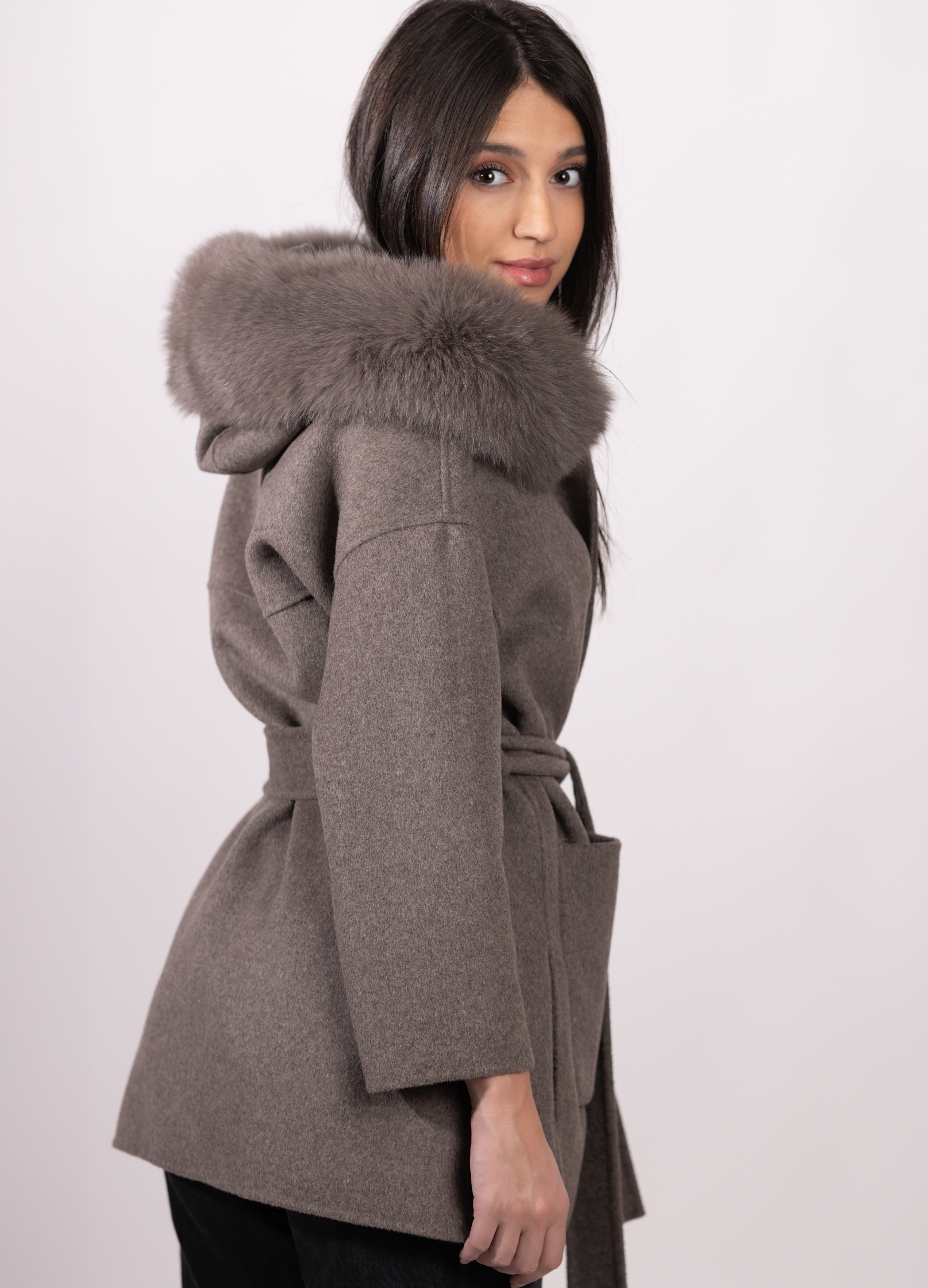 Brown St Germain Cashmere Coat
