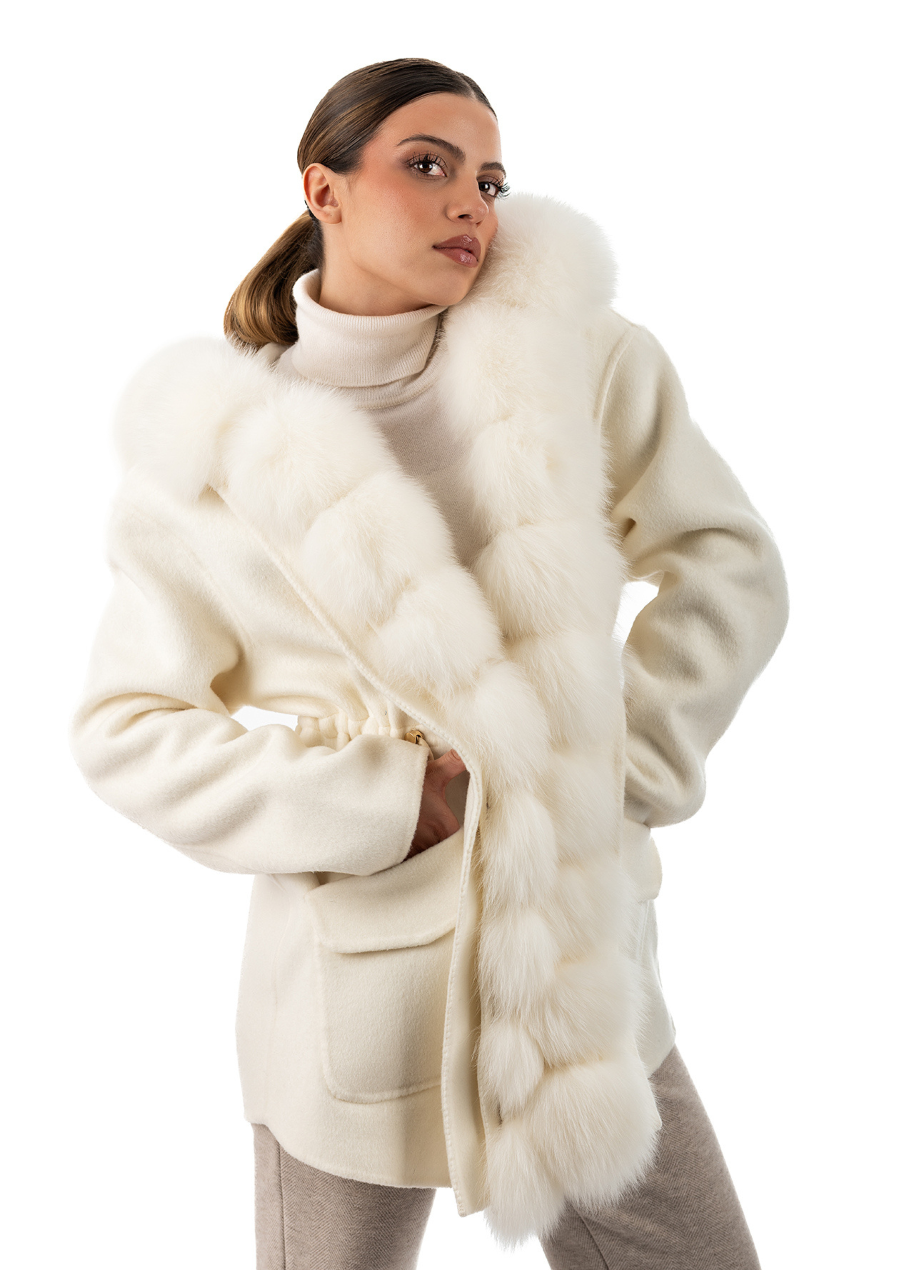 Cream Megève Coat