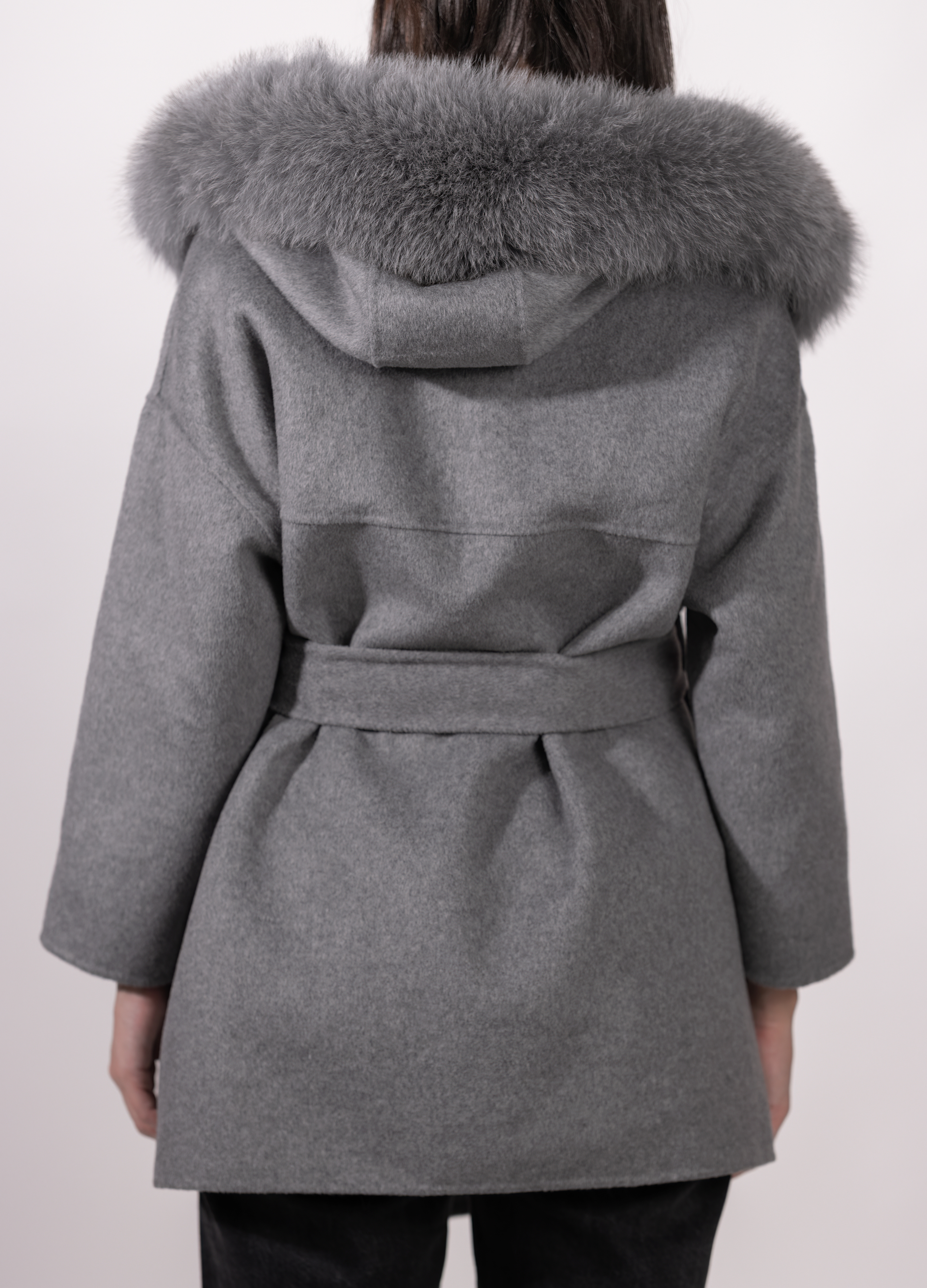 Grey St Germain Cashmere Coat