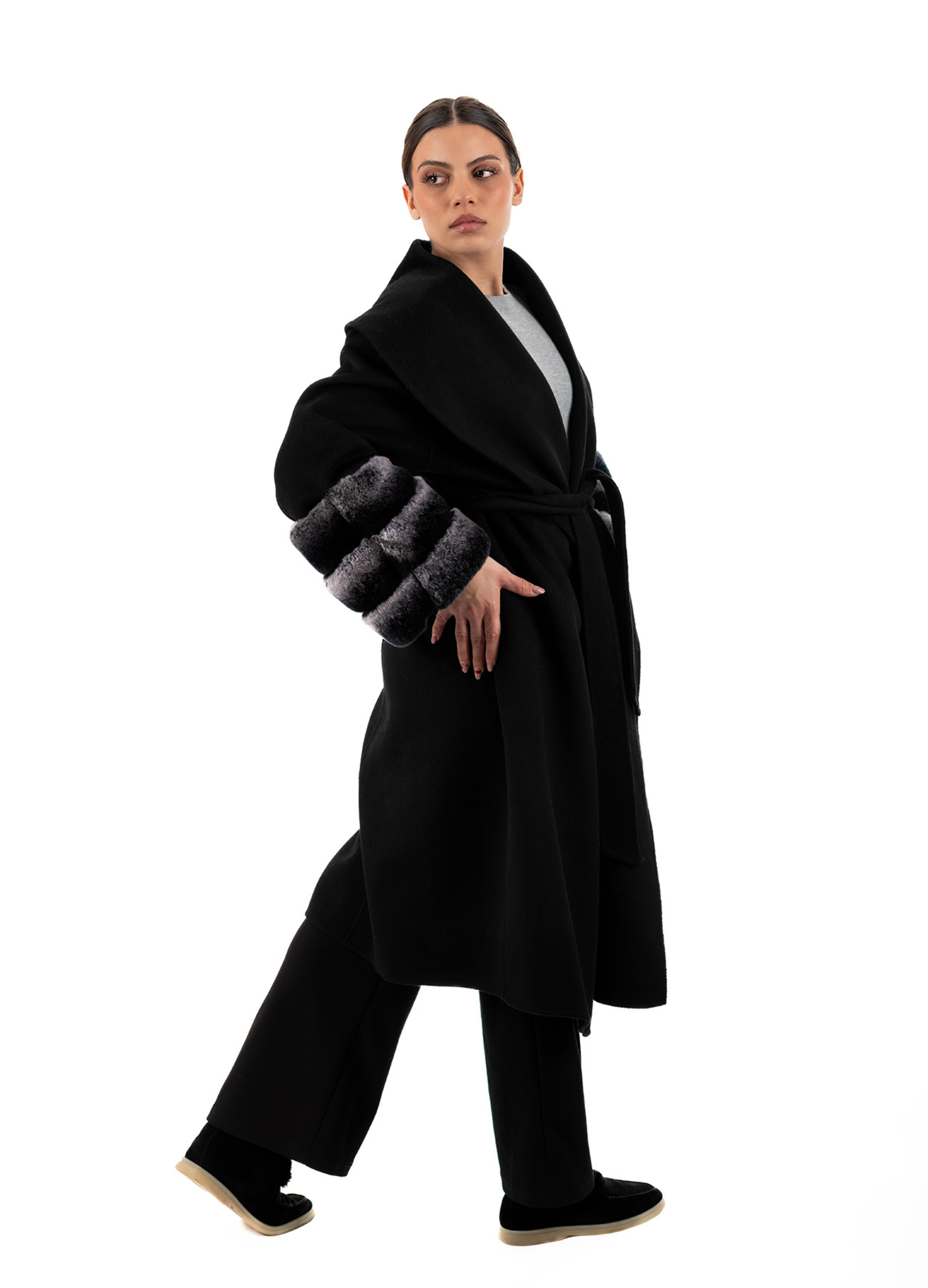 Black Vendome Coat