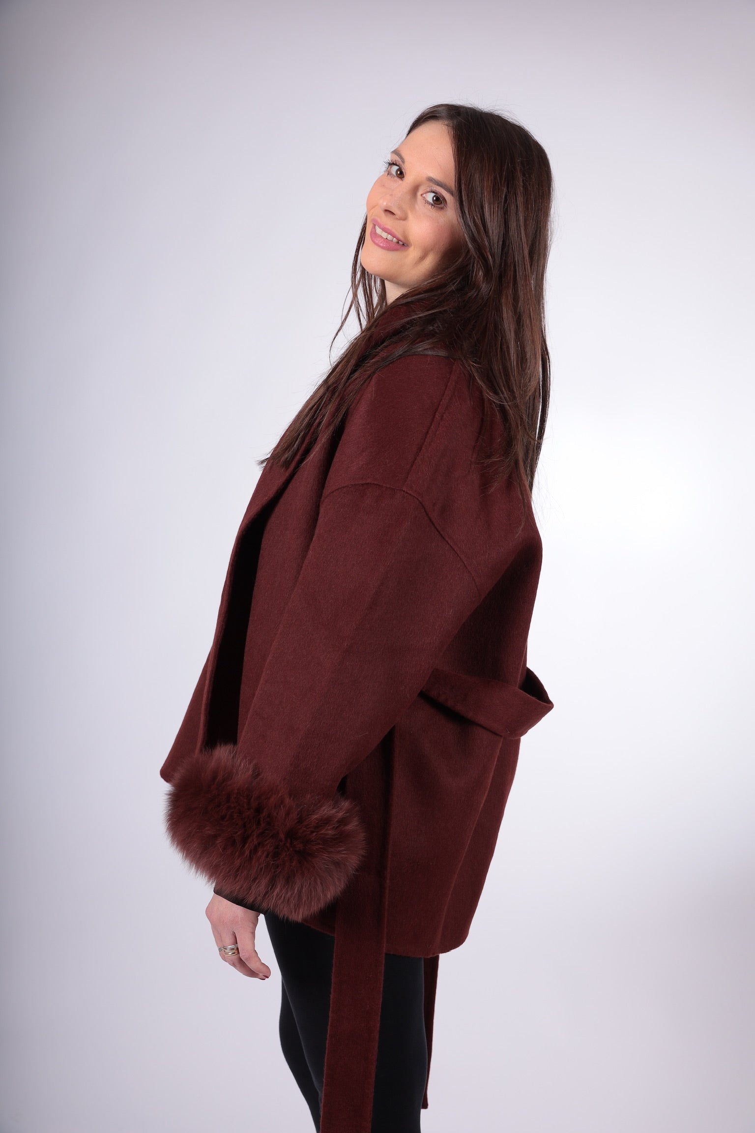 Burgundy Hiver Luxe Coat