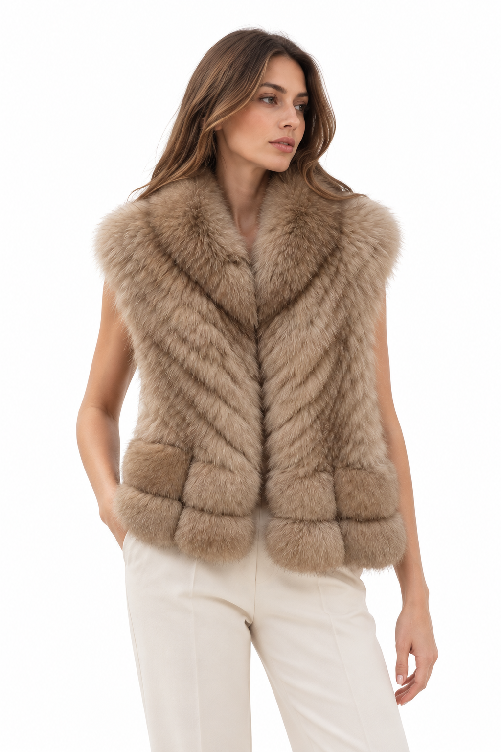Étoile Full Fox Fur Vest