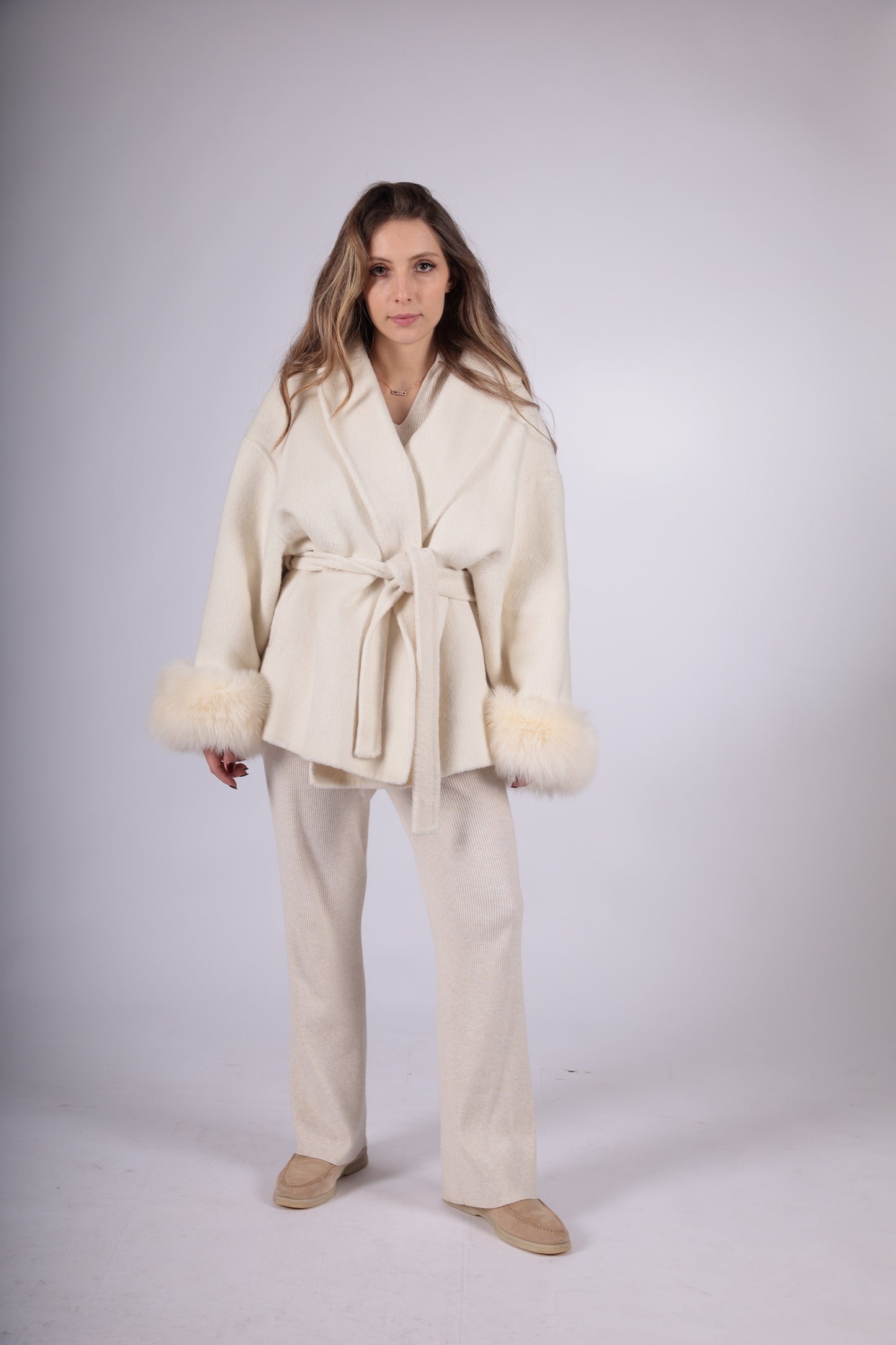 Cream Hiver Luxe Coat