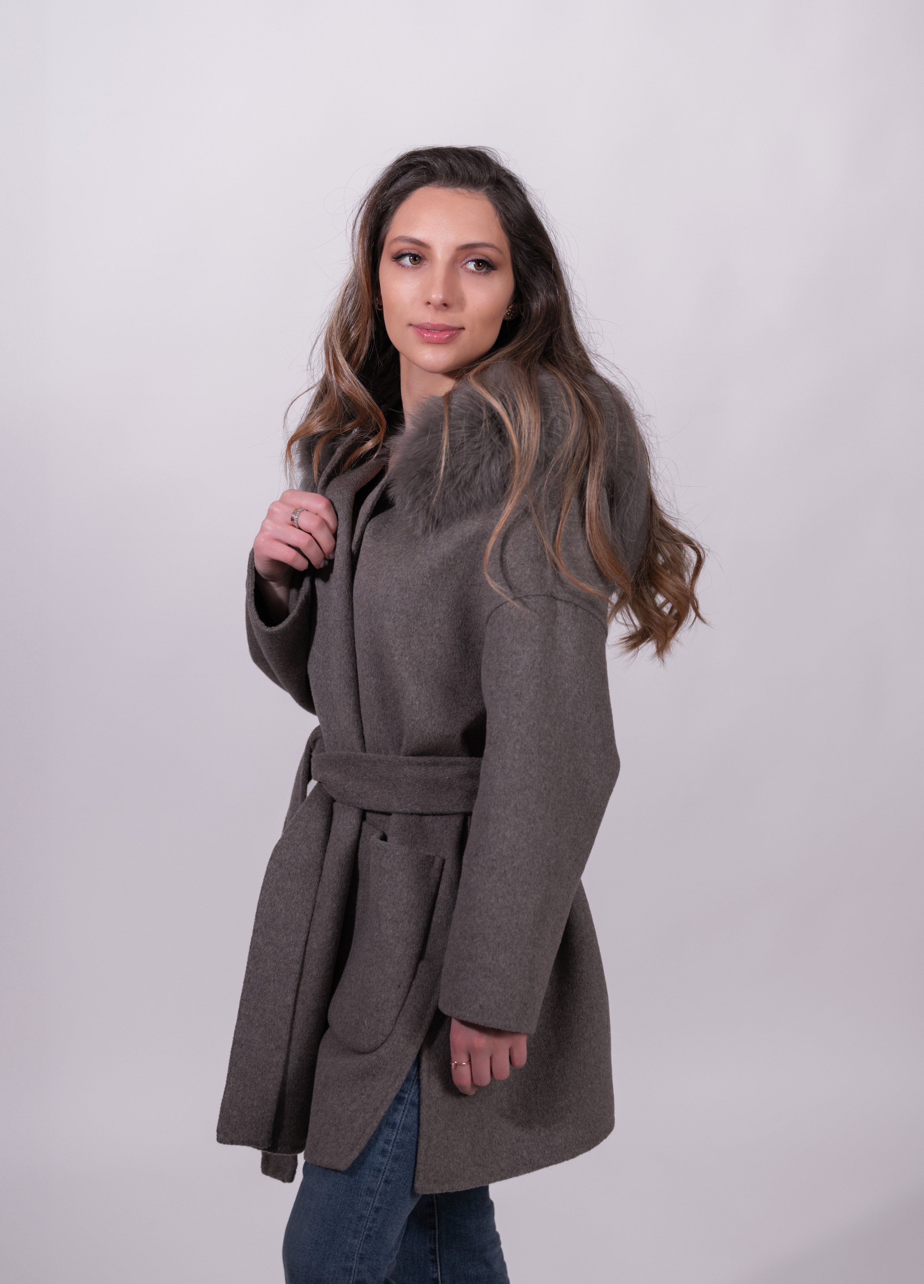 Brown Trocadéro Cashmere Coat