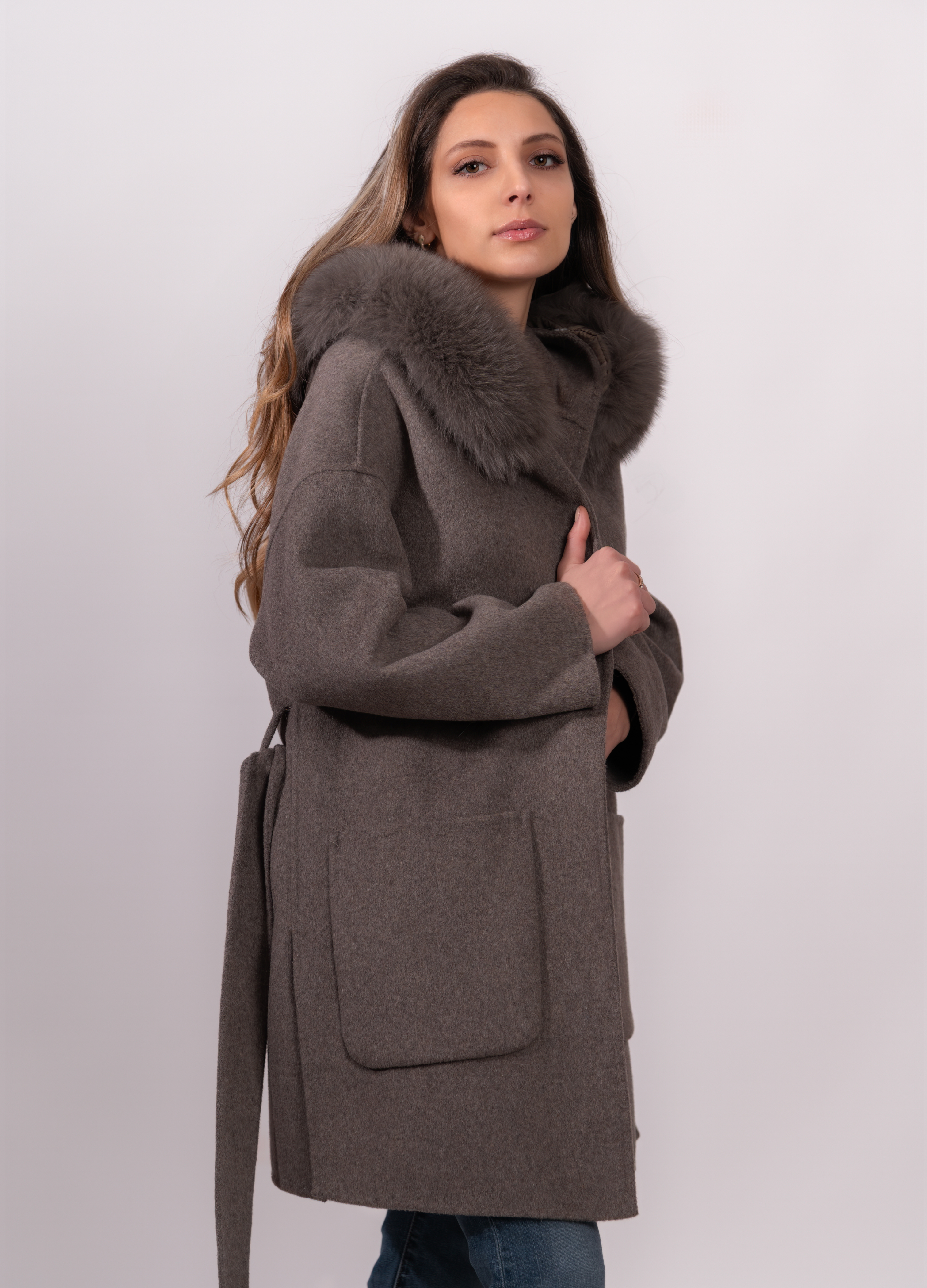 Brown Trocadéro Cashmere Coat