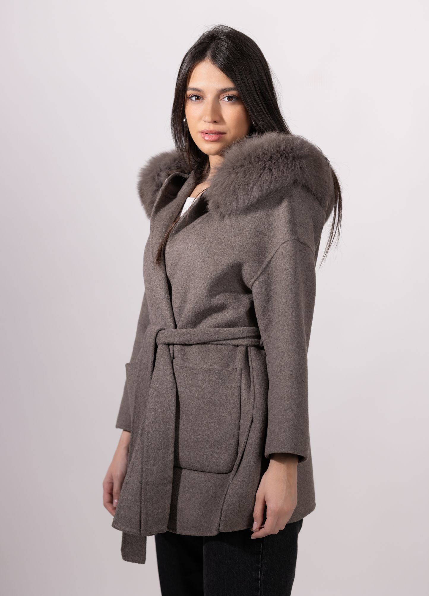 Brown St Germain Cashmere Coat
