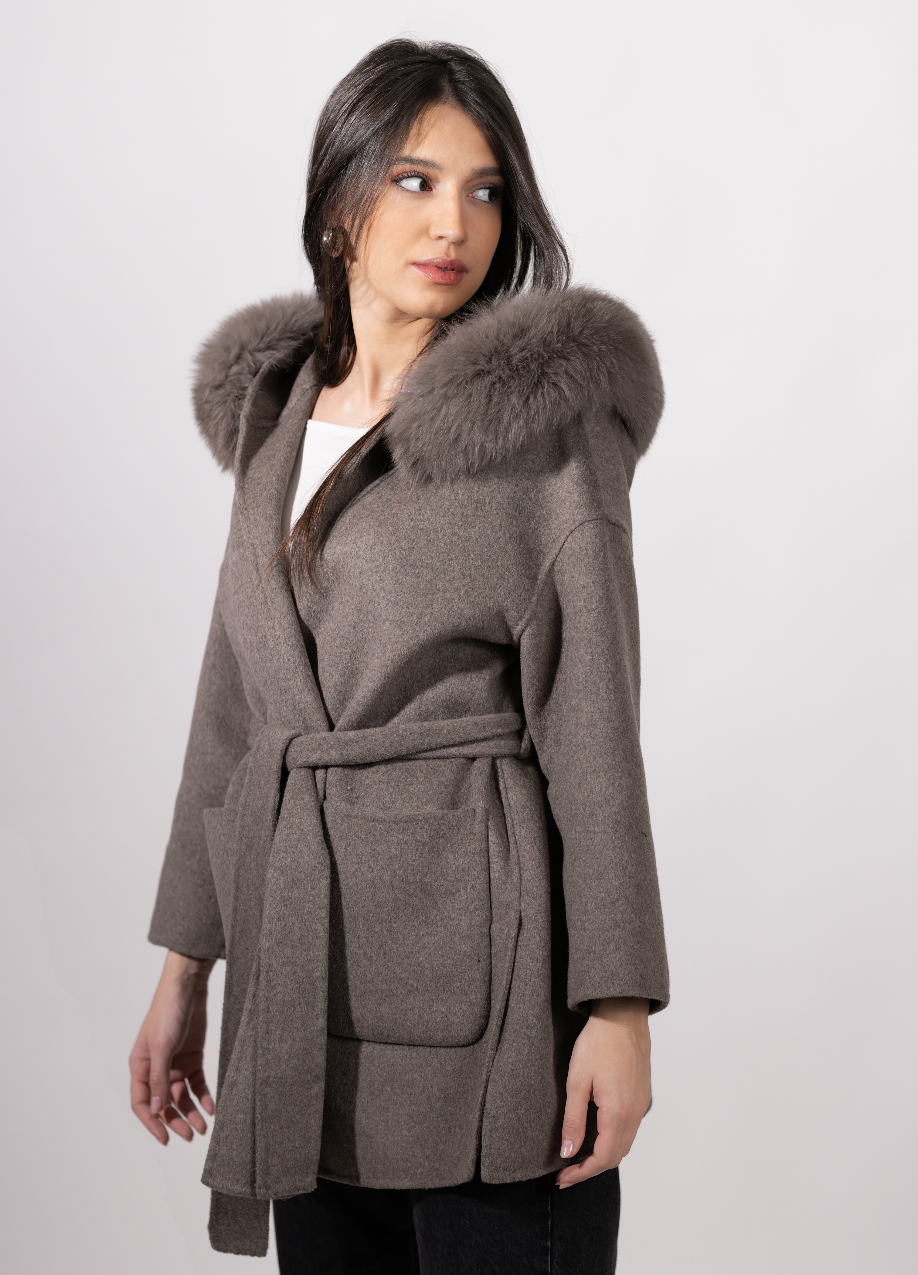 Brown Trocadéro Cashmere Coat