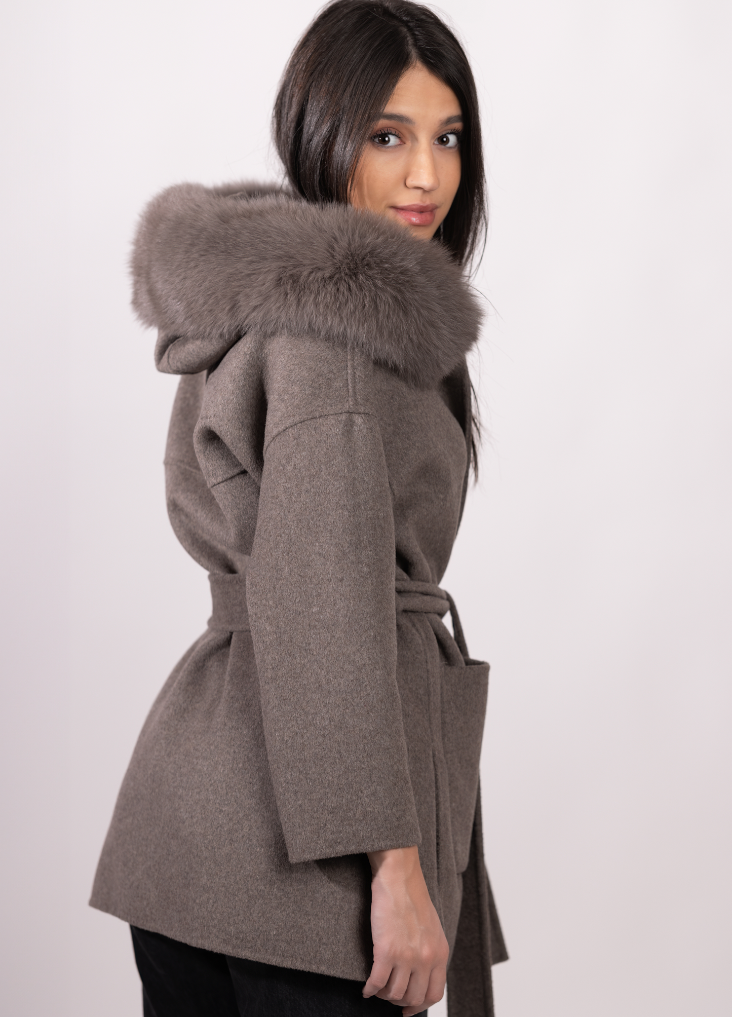 Brown St Germain Cashmere Coat