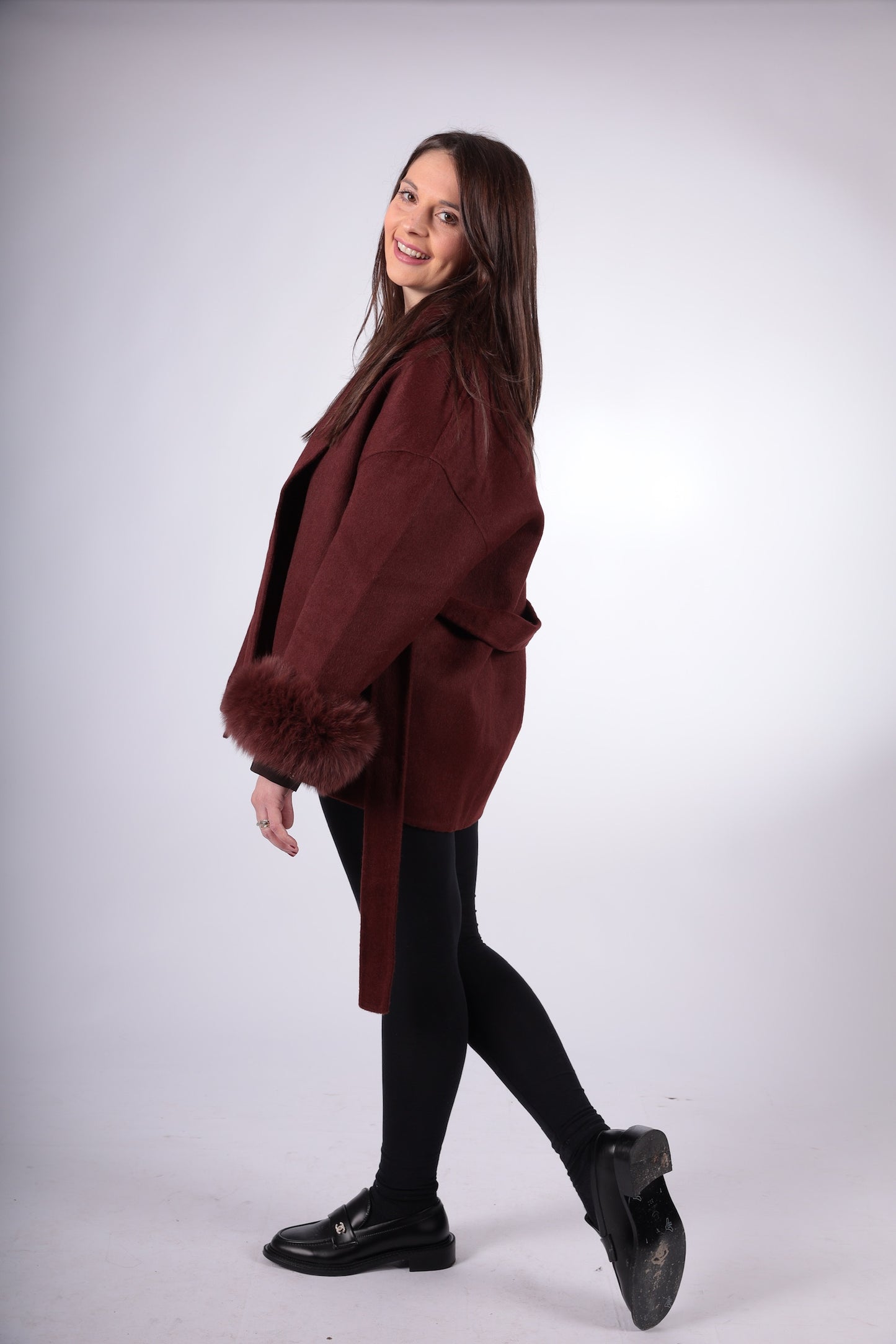 Burgundy Hiver Luxe Coat