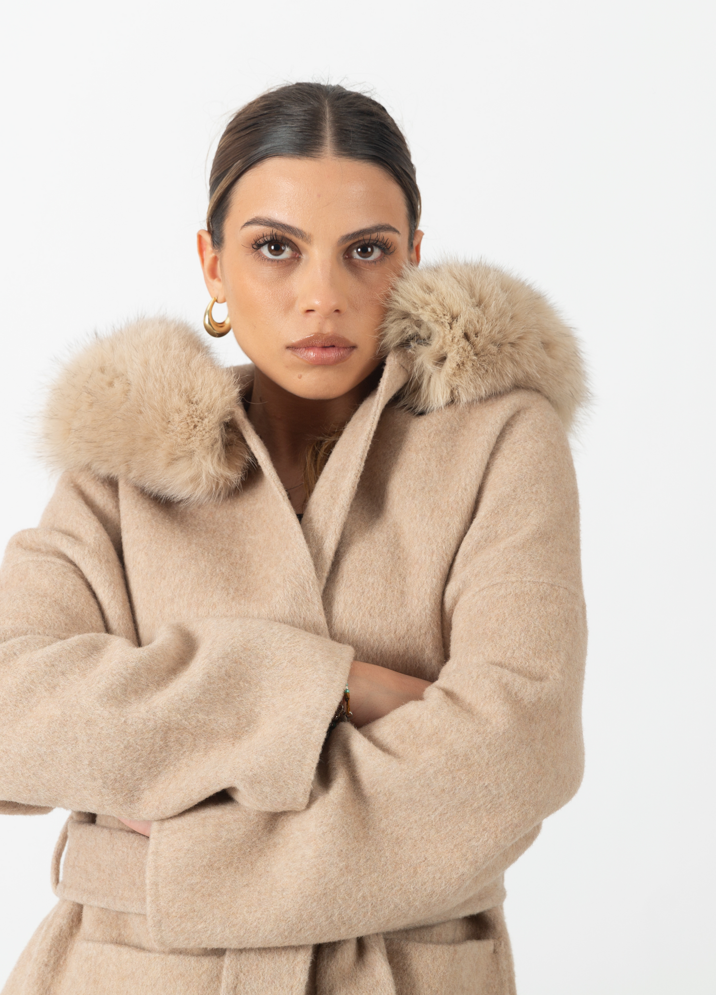 Beige St Germain Cashmere Coat