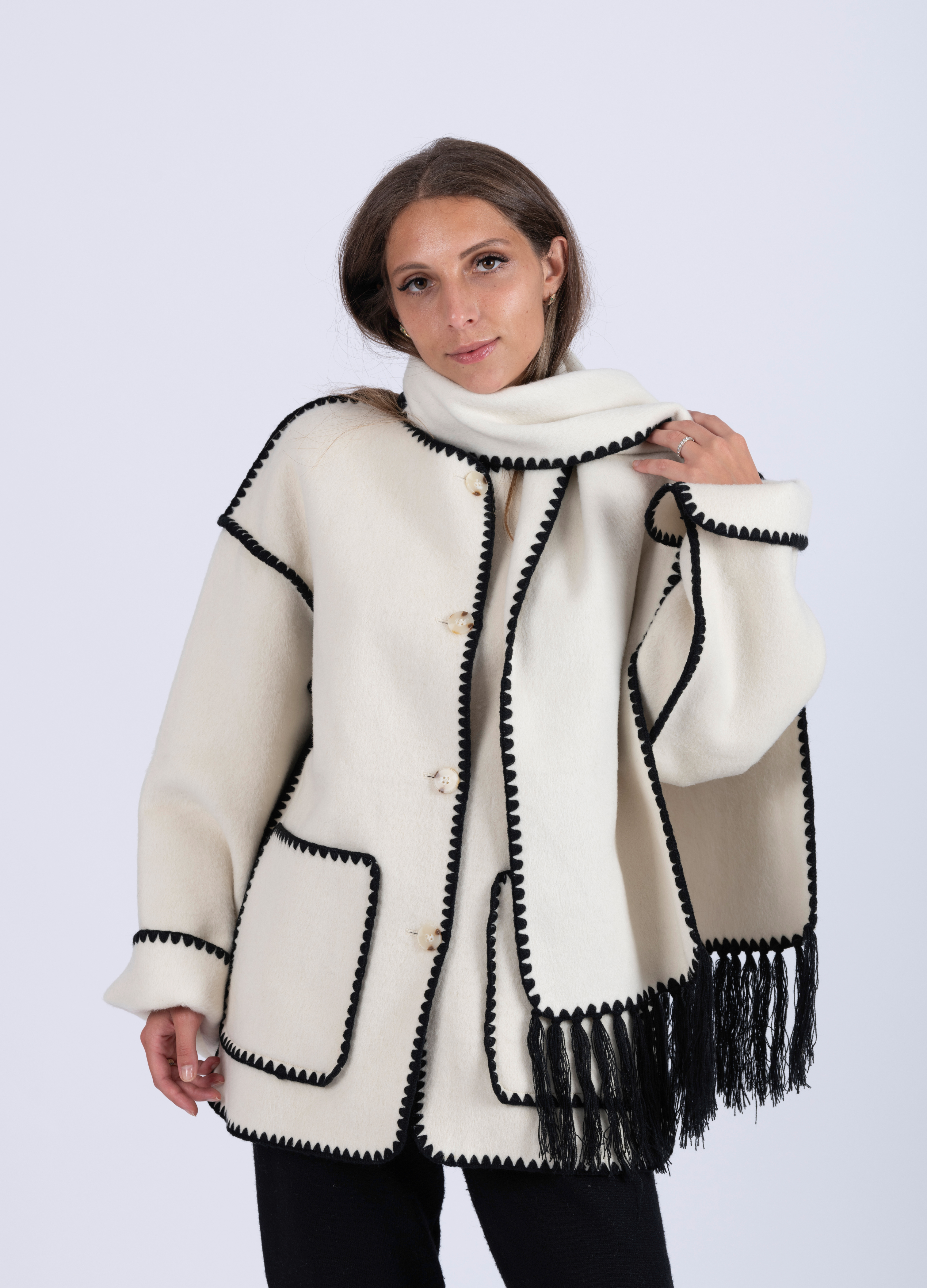 Cream Marais Wool Coat