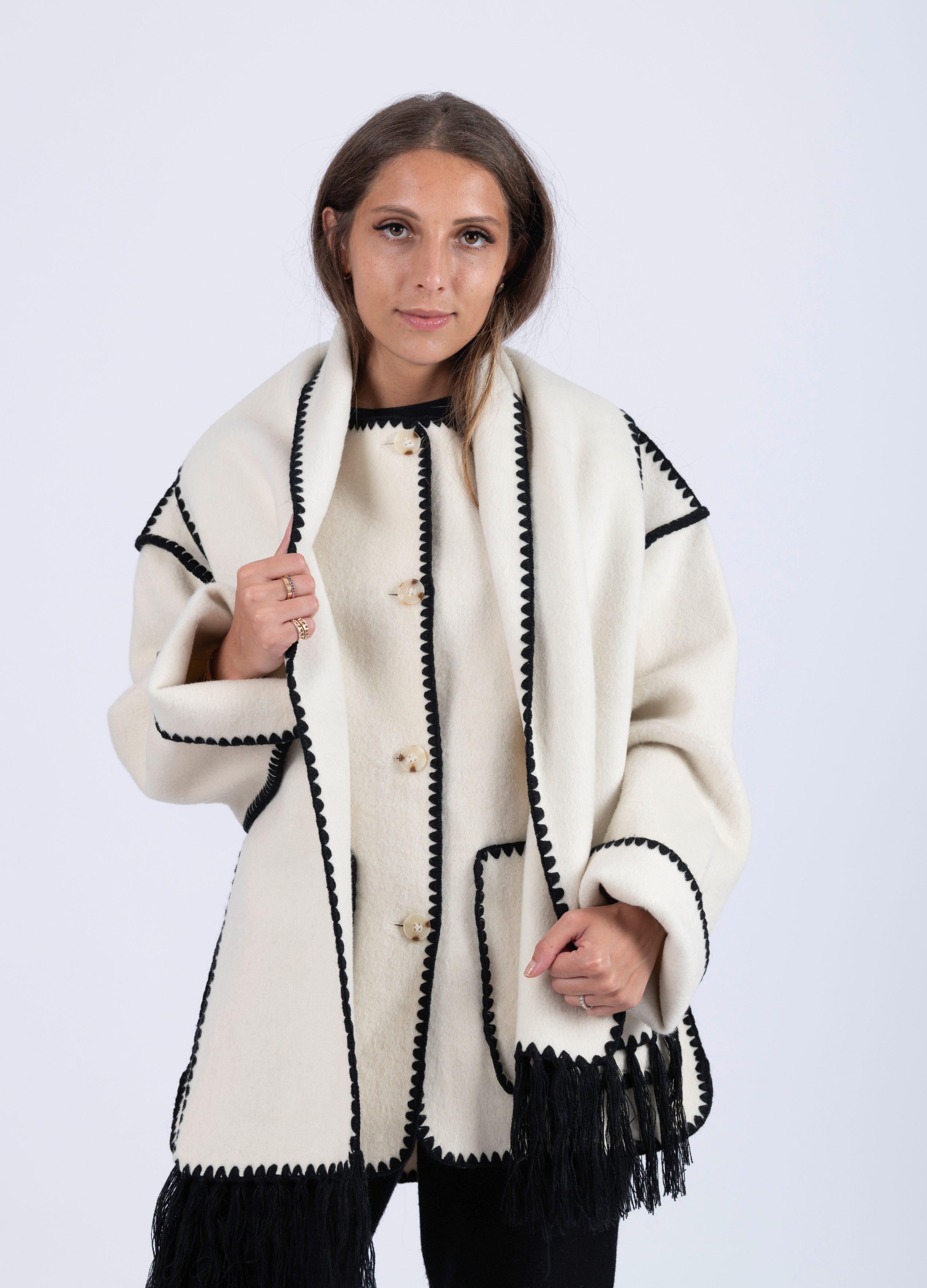 Cream Marais Wool Coat